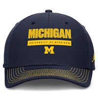 Men's Jordan Brand Navy Michigan Wolverines Rise Adjustable Hat