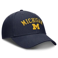 Casquette ajustable Jordan Brand bleu marine Michigan Wolverines Rise pour homme