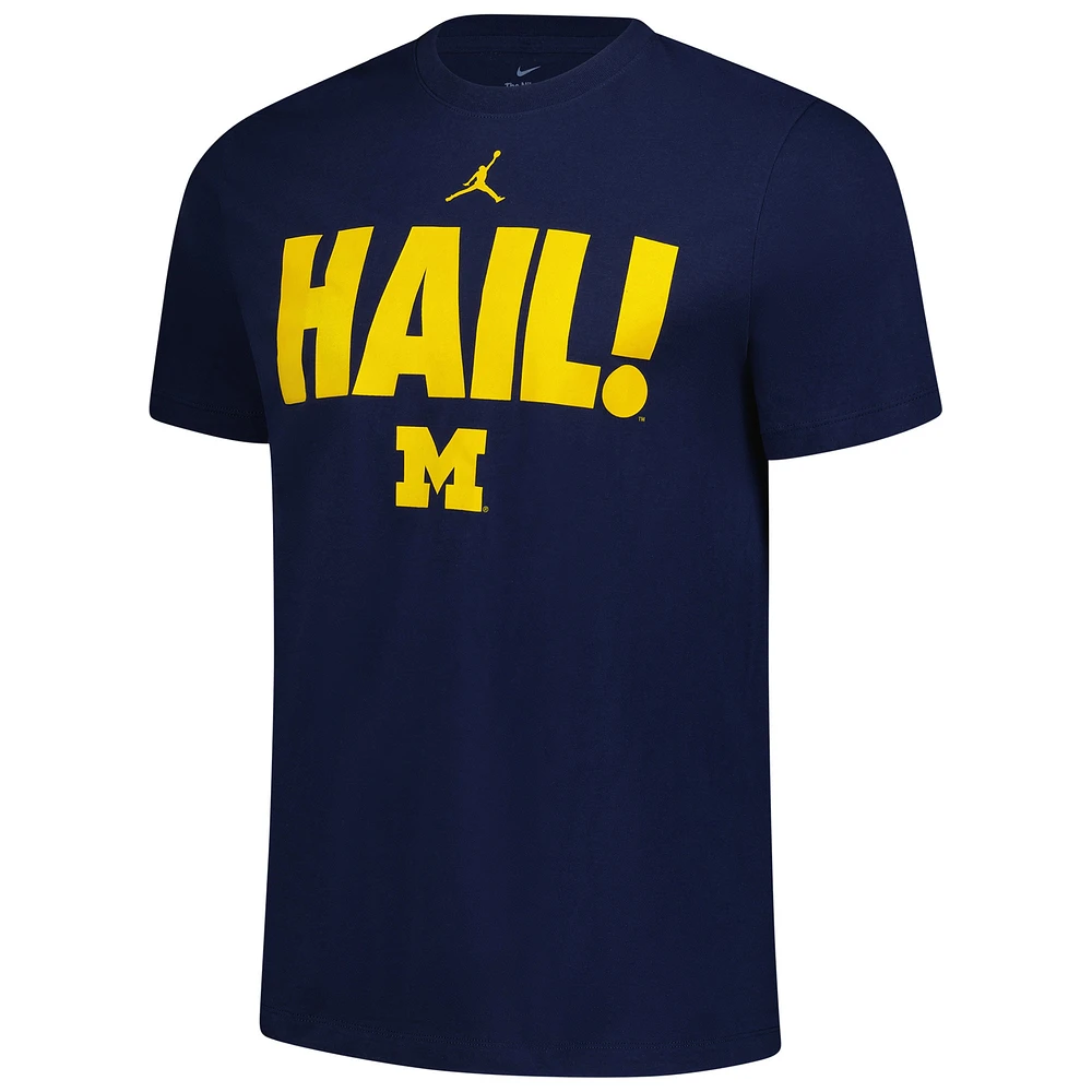 Men's Jordan Brand  Navy Michigan Wolverines Team T-Shirt