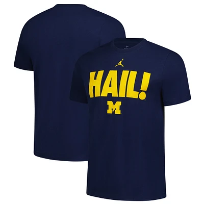 Men's Jordan Brand  Navy Michigan Wolverines Team T-Shirt