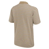 Men's Jordan Brand Tan/White Michigan Wolverines Primetime Victory Striped Polo