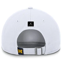 Men's Jordan Brand White Michigan Wolverines Club Tri-Glide Adjustable Hat