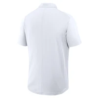 Men's Jordan Brand White Michigan Wolverines Primetime Victory Primary Logo Performance Polo