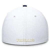 Men's Jordan Brand White Michigan Wolverines Rise Flex Hat