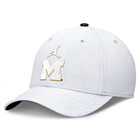 Men's Jordan Brand White Michigan Wolverines Rise Flex Hat