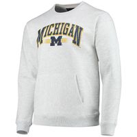 Louisville Cardinals League Collegiate Wear Upperclassman Pocket Pullover  Sweatshirt - Heathered Gray