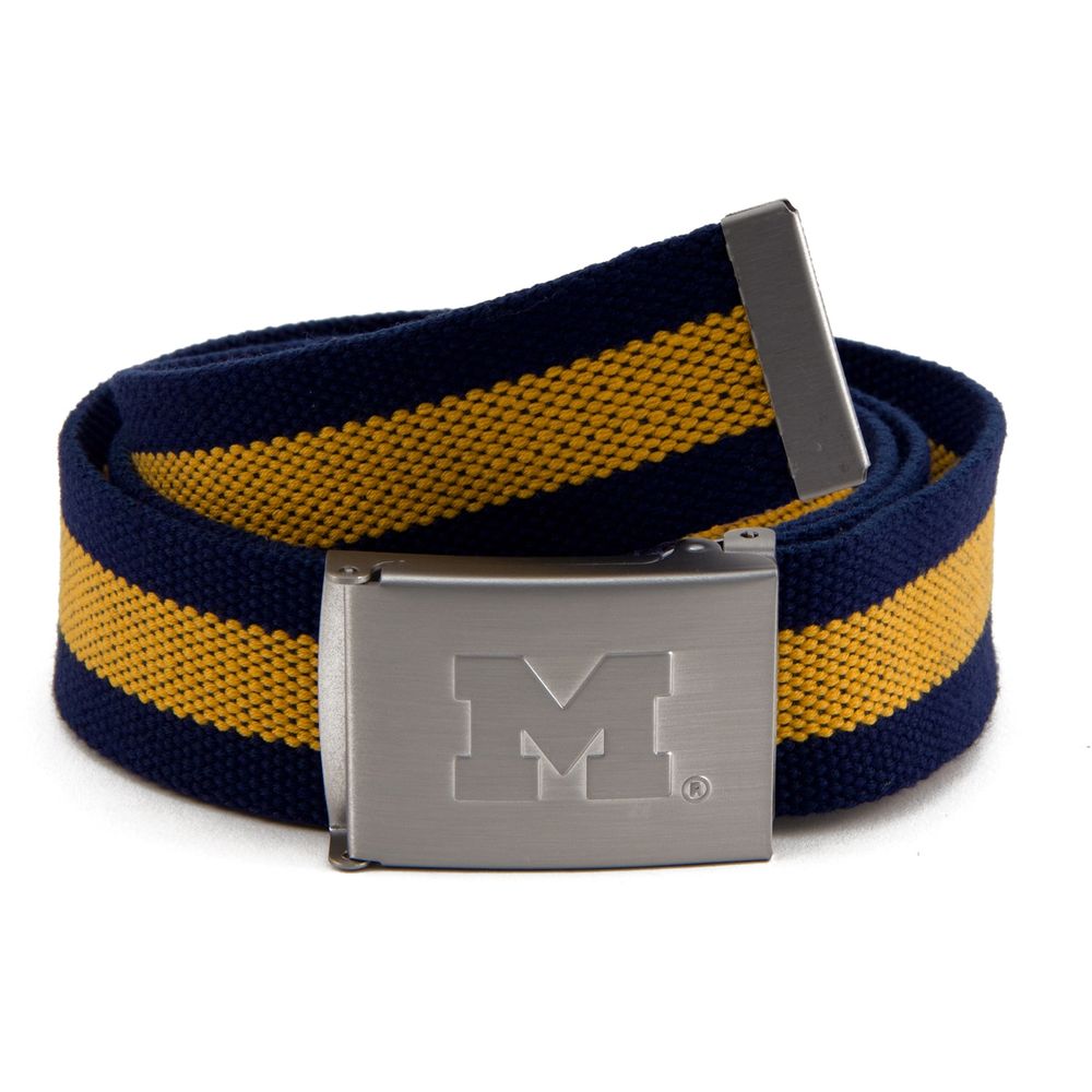 Men's Michigan Wolverines Fabric Belt