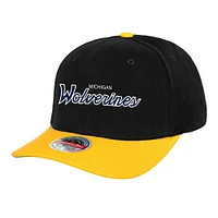 Casquette Snapback 2.0 Michigan Wolverines Team Script 2.0 Mitchell & Ness pour homme