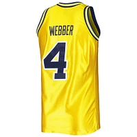 Maillot authentique College Vault 1991/92 Mitchell & Ness Chris Webber Maize Michigan Wolverines pour hommes