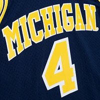 Maillot de joueur Mitchell & Ness Chris Webber bleu marine Michigan Wolverines 1991/92 College Vault Swingman pour homme