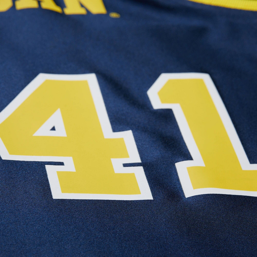 Men's Mitchell & Ness Glen Rice Navy Michigan Wolverines 1988/89 Authentic Jersey
