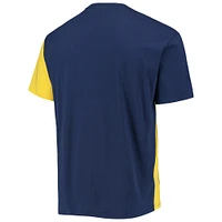Men's Mitchell & Ness Navy/Maize Michigan Wolverines Play By 2.0 T-Shirt