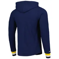 Men's Mitchell & Ness Navy Michigan Wolverines Legendary Raglan Pullover Hoodie