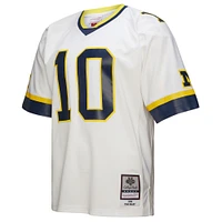 Men's Mitchell & Ness Tom Brady White Michigan Wolverines 1999 Legacy Jersey