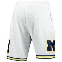 Men's Mitchell & Ness White Michigan Wolverines 1991/92 Throwback Jersey Shorts