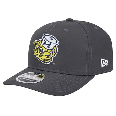 Men's New Era Charcoal Michigan Wolverines 9SEVENTY Stretch-Snap Hat