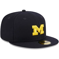 Casquette ajustée 59FIFTY bleu marine des Michigan Wolverines de New Era pour homme