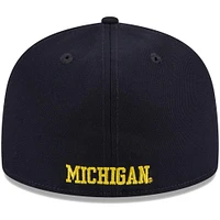 Casquette ajustée 59FIFTY bleu marine des Michigan Wolverines de New Era pour homme