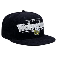 Men's New Era Navy Michigan Wolverines Display 9FIFTY Snapback Hat