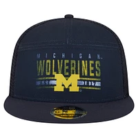 Casquette snapback 9FIFTY bleu marine Michigan Wolverines pour homme New Era