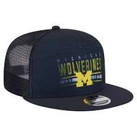 Casquette snapback 9FIFTY bleu marine Michigan Wolverines pour homme New Era