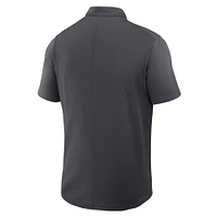 Men's Nike Anthracite Michigan Wolverines Primetime Victory Legacy Vault Logo Performance Polo
