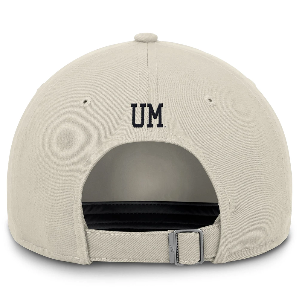 Men's Nike Michigan Wolverines Club Swoosh Performance Adjustable Hat
