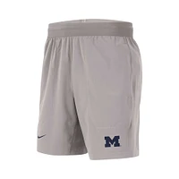 Short Nike Michigan Wolverines Player Performance pour homme, gris