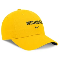 Men's Nike Maize Michigan Wolverines Club Adjustable Hat