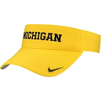 Visière ajustable Nike Maize Michigan Wolverines On-Field Ace Performance pour homme