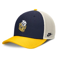 Casquette ajustable Nike Performance Rise pour homme, bleu marine/maïs, Michigan Wolverines