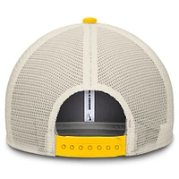 Casquette ajustable Nike Performance Rise pour homme, bleu marine/maïs, Michigan Wolverines