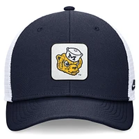 Men's Nike Navy/White Michigan Wolverines Legacy Rise Mascot Trucker Adjustable Hat