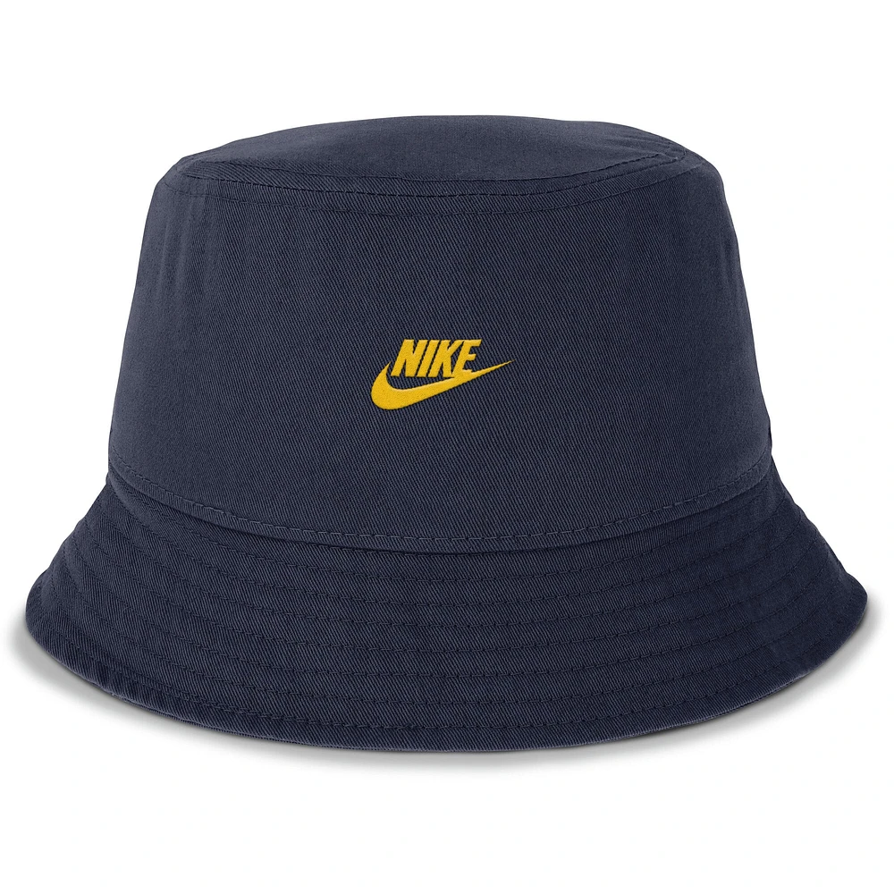 Men's Nike Navy Michigan Wolverines Apex Swoosh Bucket Hat