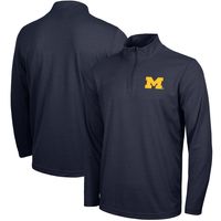 Men's Nike Navy Michigan Wolverines Big & Tall Primary Logo Intensity Performance Quarter-Zip Jacket