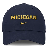 Men's Nike Navy Michigan Wolverines Club Adjustable Hat