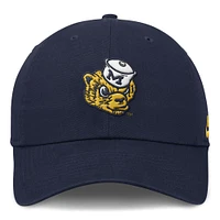 Men's Nike Navy Michigan Wolverines Club Swoosh Performance Adjustable Hat