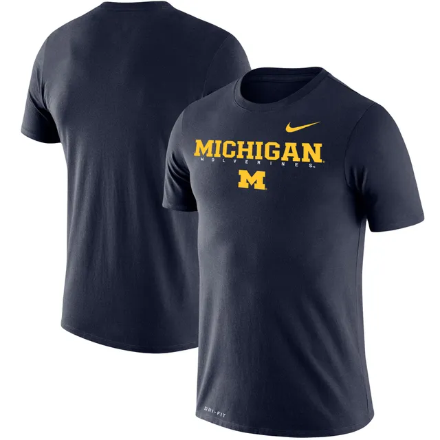 Michigan Wolverines Nike Replica 2-Button Baseball Jersey - Navy