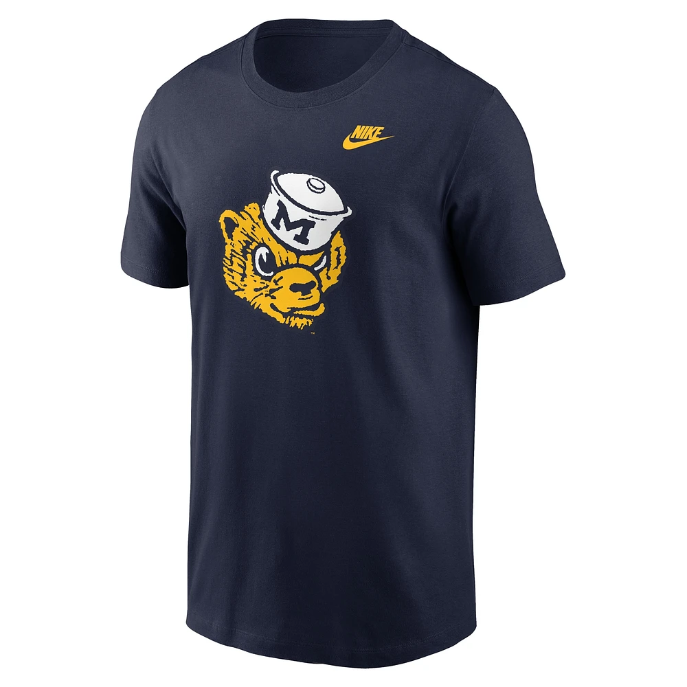 T-shirt Nike bleu marine avec logo alternatif Michigan Wolverines Legacy pour homme