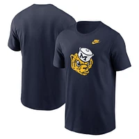 T-shirt Nike bleu marine avec logo alternatif Michigan Wolverines Legacy pour homme