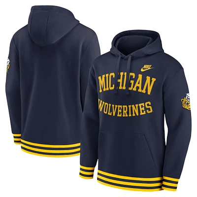 Sweat à capuche rétro Legacy Michigan Wolverines bleu marine Nike pour homme