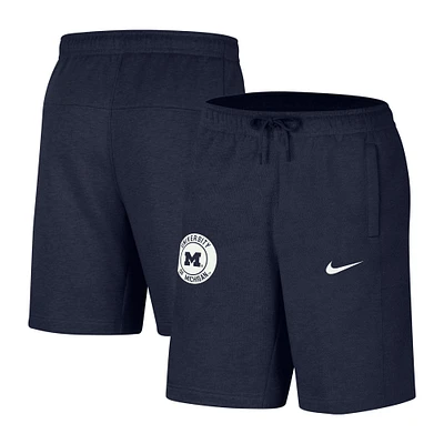 Short Nike pour homme avec logo Michigan Wolverines bleu marine