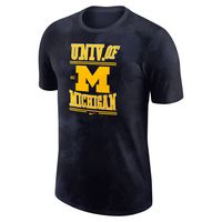 Men's Nike Navy Michigan Wolverines Team Stack T-Shirt