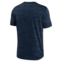 Men's Nike Navy Michigan Wolverines Velocity Baseball Wordmark Stack Performance T-Shirt
