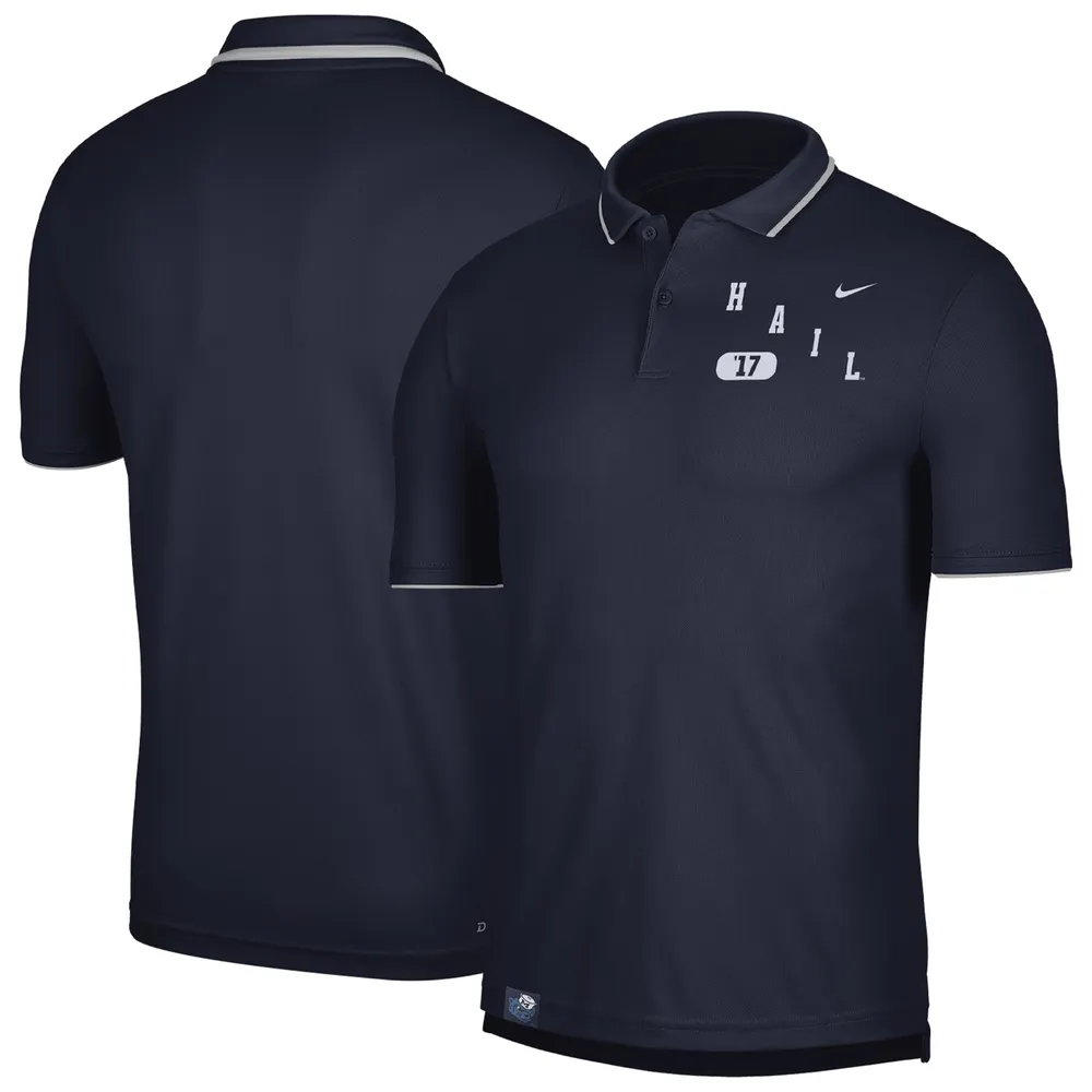 Polo de performance avec logo des Michigan Wolverines Nike pour homme, bleu marine