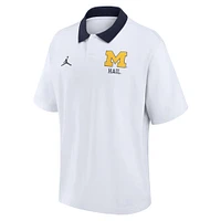 Men's Nike White Michigan Wolverines Jersey Polo