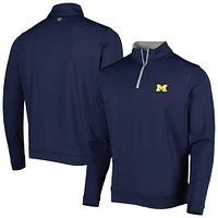 Haut à quart de zip Performance Peter Millar Michigan Wolverines Perth pour homme