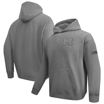 Men's Pro Standard Gray Michigan Wolverines Neutral Pullover Hoodie