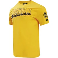 T-shirt classique Pro Standard Maize Michigan Wolverines pour hommes