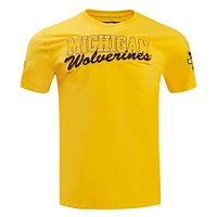 T-shirt classique Pro Standard Maize Michigan Wolverines pour hommes